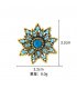 XSB292 - Ancient Gold Flower Brooch